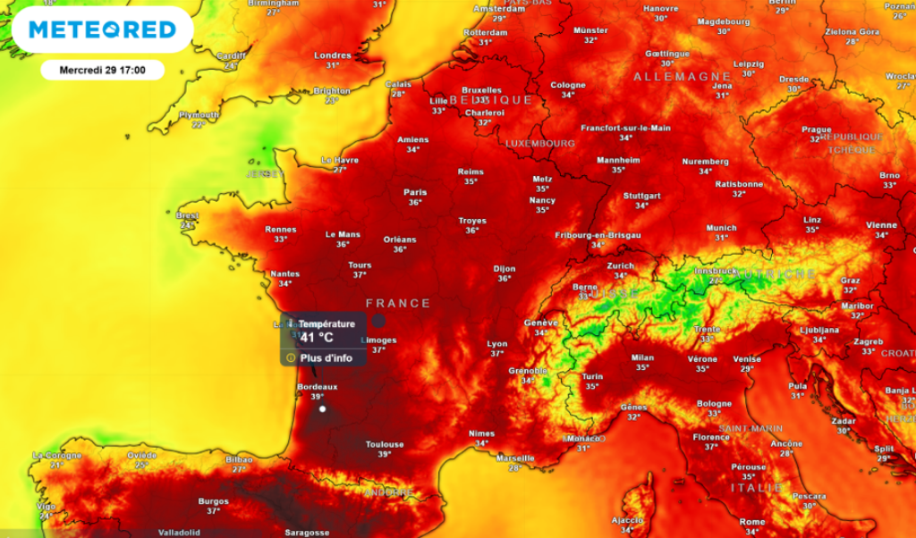 La quatrième canicule de l'été va s'installer en France, plus de 40°C redoutés dans le Sud-