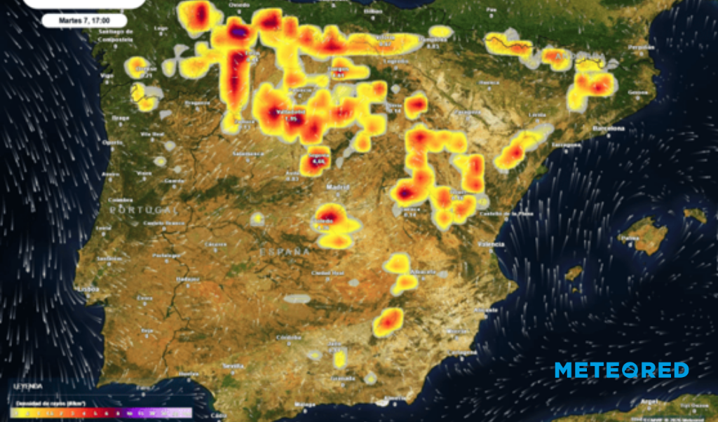 Las tormentas intensas convivirán con el calor extremo esta semana según Meteored