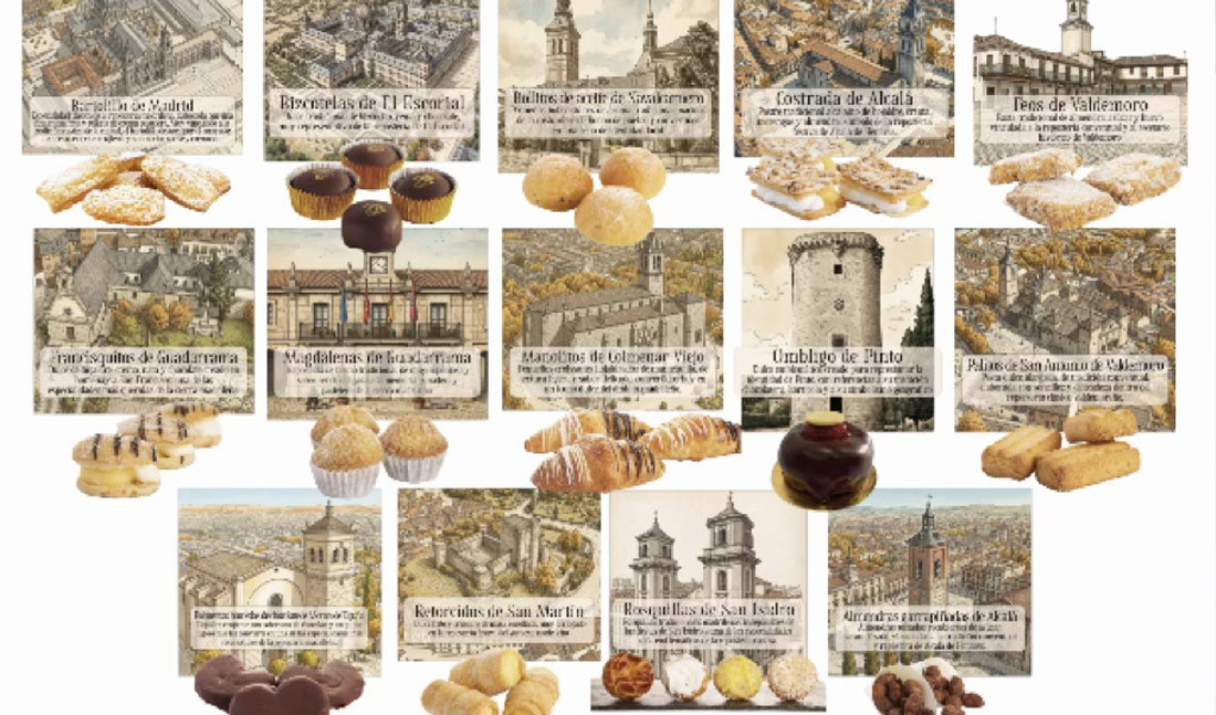 Viena Capellanes y la Comunidad de Madrid llevan la repostería tradicional madrileña al centro internacional de prensa de la visita del papa León XIV a España